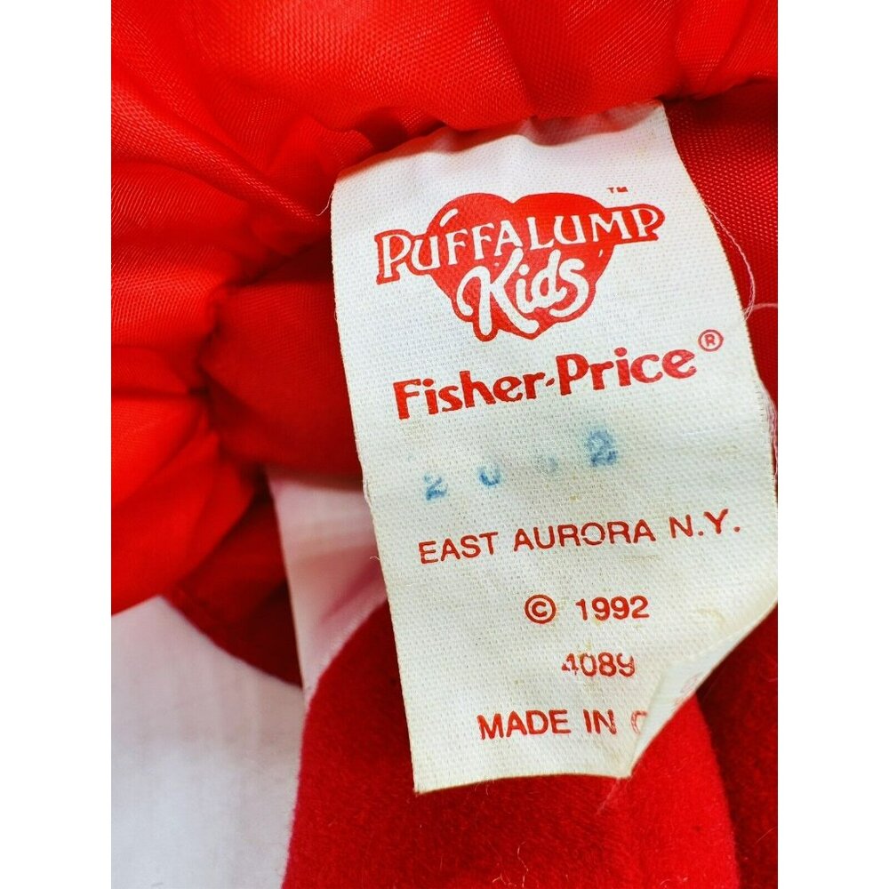 Fisher Price Puffalump Kids Christmas Girl Plush Doll Vinyl Face Vintage 1992 - Picture 4 of 6
